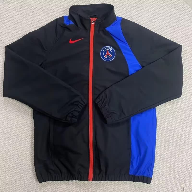 AAA(Thailand) Paris St German 25/26 Black Soccer Windbreaker 02