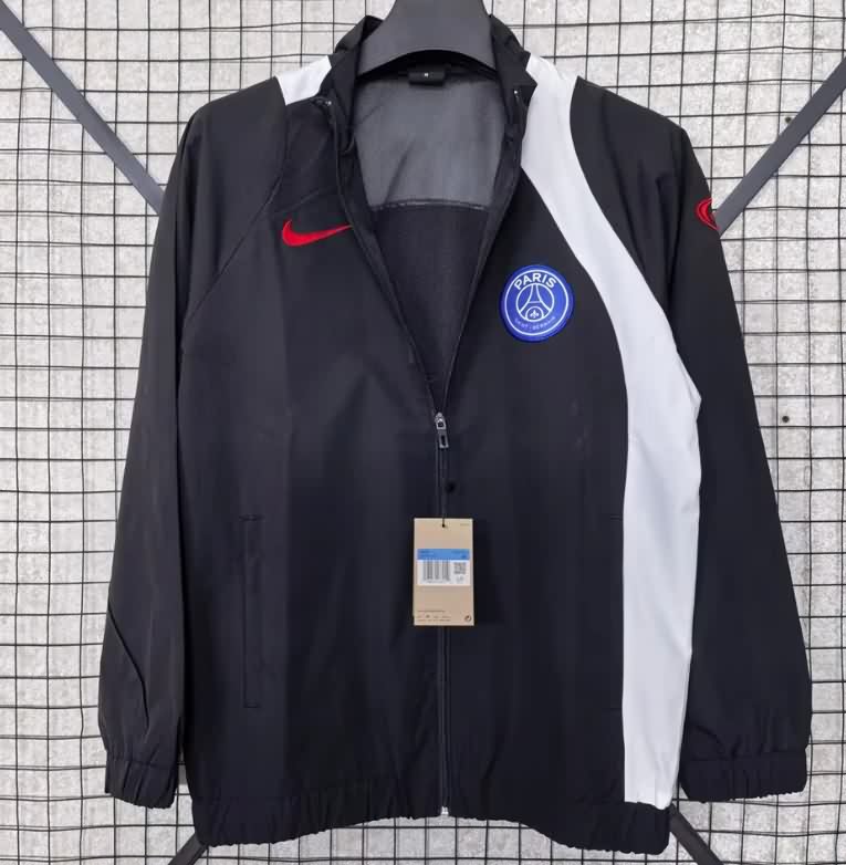 AAA(Thailand) Paris St German 25/26 Black Soccer Windbreaker 03