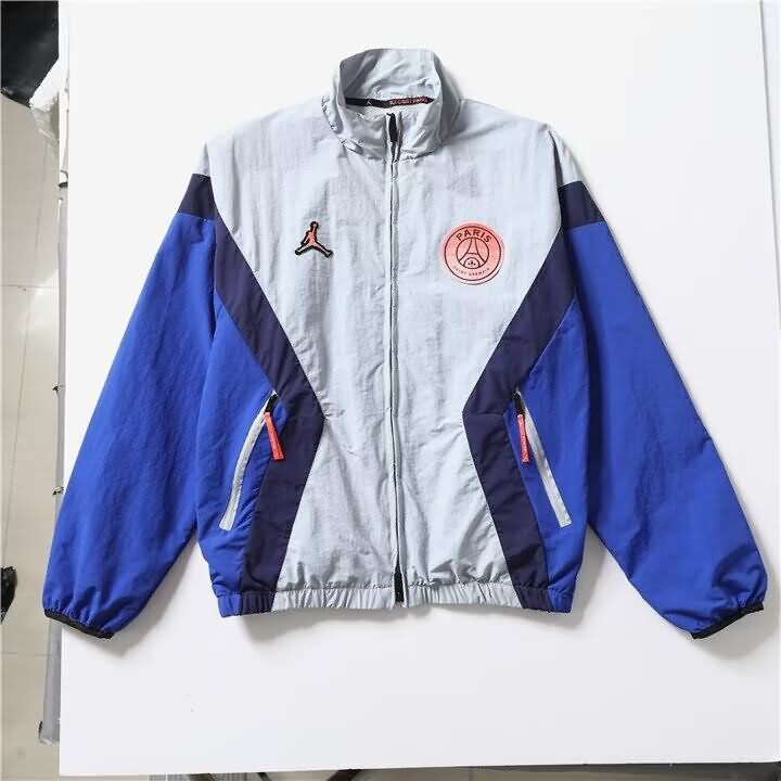 AAA(Thailand) Paris St German 25/26 Grey Blue Soccer Windbreaker