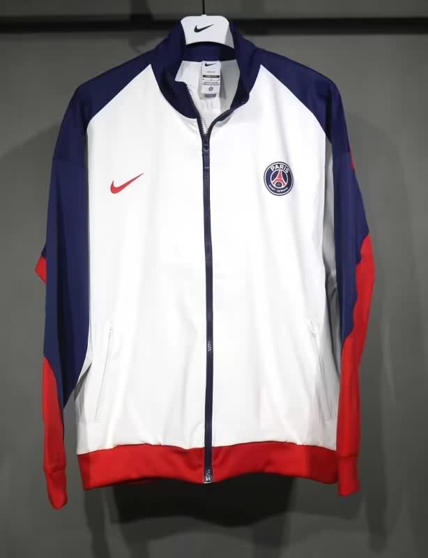 AAA(Thailand) Paris St German 25/26 White Soccer Windbreaker 02