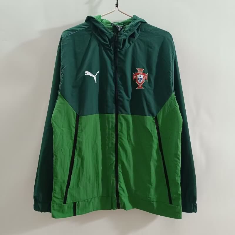 AAA(Thailand) Portugal 2025 Green Soccer Windbreaker