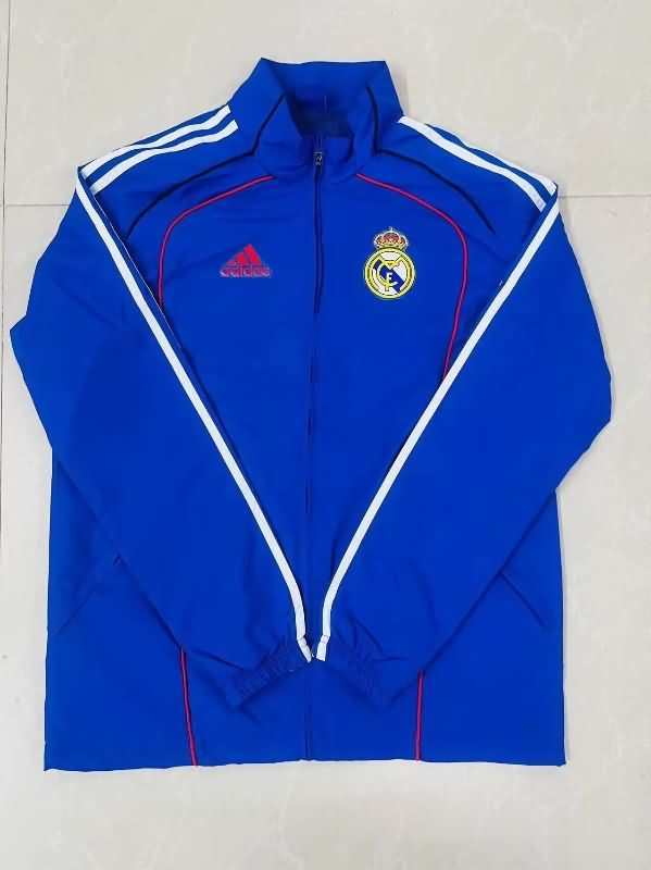 AAA(Thailand) Real Madrid 25/26 Blue Soccer Windbreaker