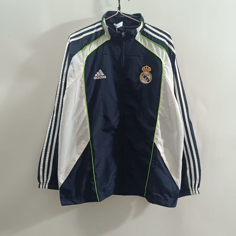 AAA(Thailand) Real Madrid 25/26 Dark Blue Soccer Windbreaker