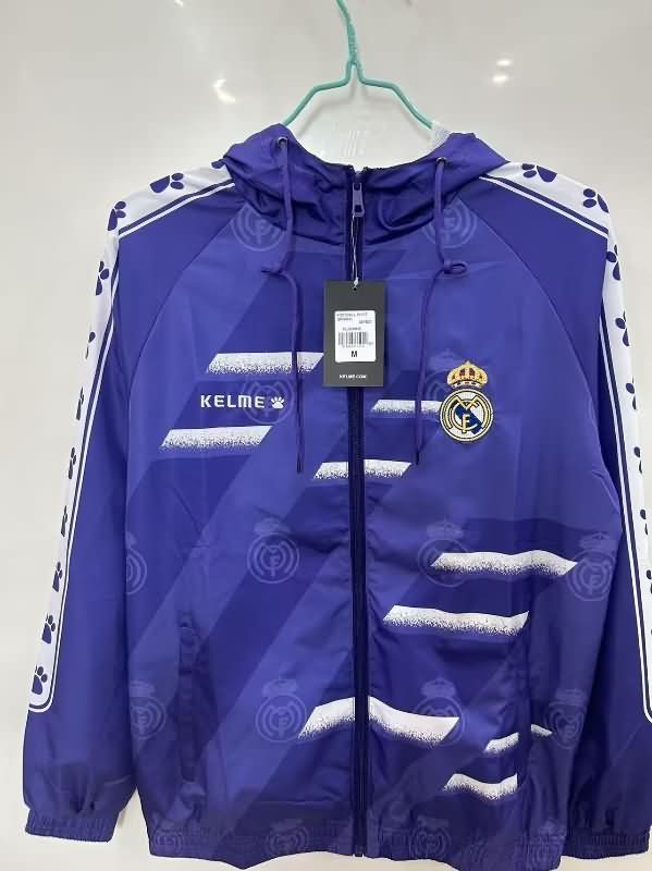 AAA(Thailand) Real Madrid 25/26 Purple Soccer Windbreaker