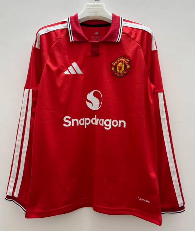 AAA(Thailand) Manchester United 26/27 Home Long Sleeve Soccer Jersey (Leaked) AAA(Thailand) Manchester United 26/27 Home Long Sleeve Soccer Jersey (Leaked)