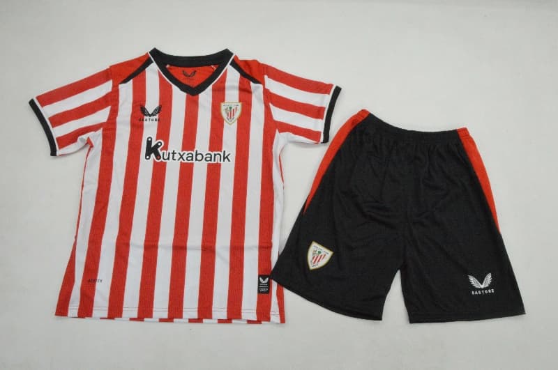 Athletic Bilbao 26/27 Kids Home Soccer Jersey And Shorts Athletic Bilbao 26/27 Kids Home Soccer Jersey And Shorts
