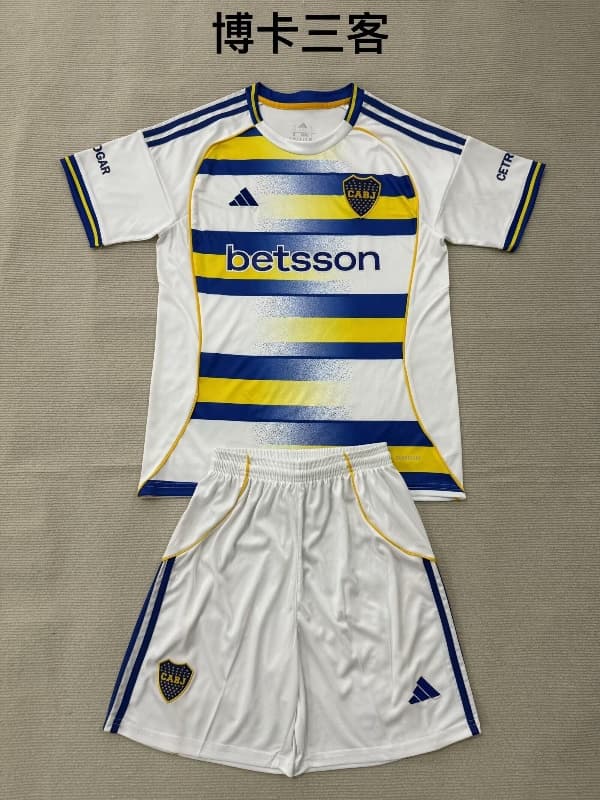 Boca Juniors 26/27 Kids Third Soccer Jersey And Shorts