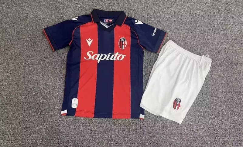 Bologna 26/27 Kids Home Soccer Jersey And Shorts Bologna 26/27 Kids Home Soccer Jersey And Shorts