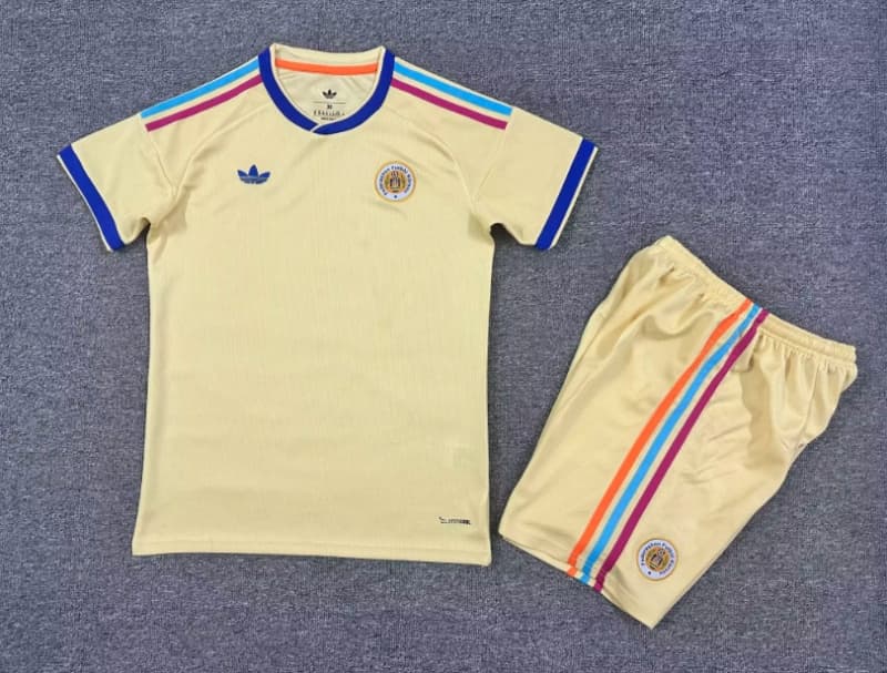 Curacao 2026 Kids World Cup Away Soccer Jersey And Shorts