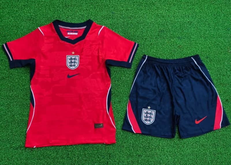England 2026 Kids World Cup Away Soccer Jersey And Shorts (Player)