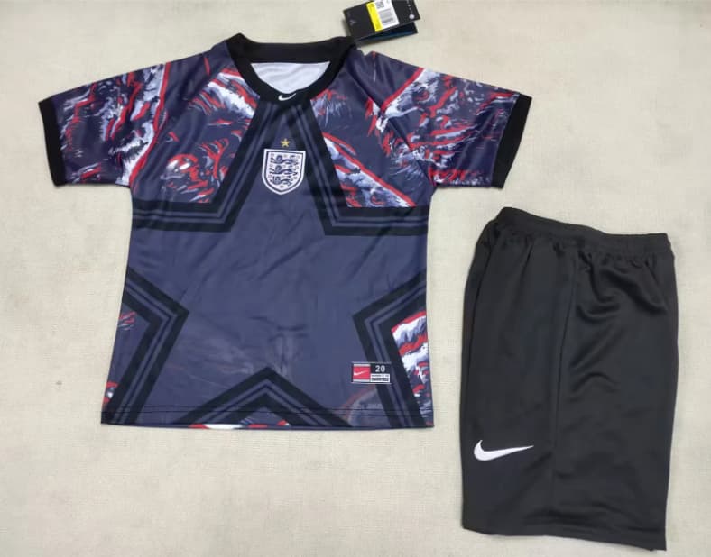 England 2026 Kids Goalkeeper Soccer Jersey And Shorts