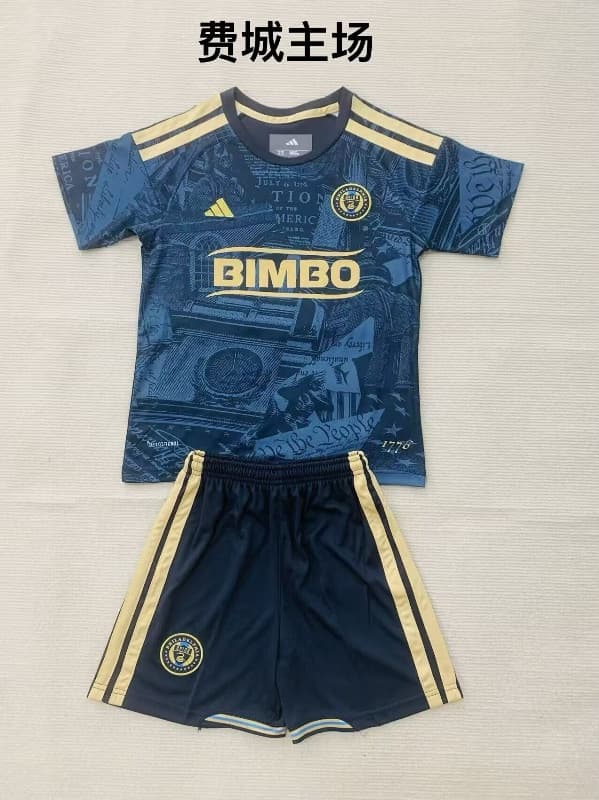 Philadelphia Union 2026 Kids Home Soccer Jersey And Shorts Philadelphia Union 2026 Kids Home Soccer Jersey And Shorts