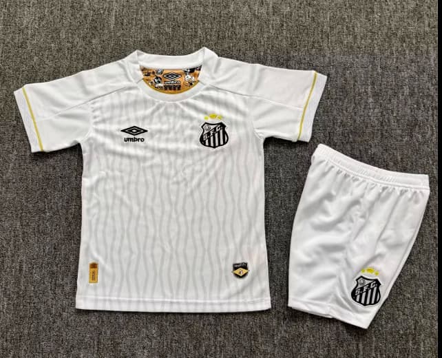 Santos 2026 Kids Home Soccer Jersey And Shorts