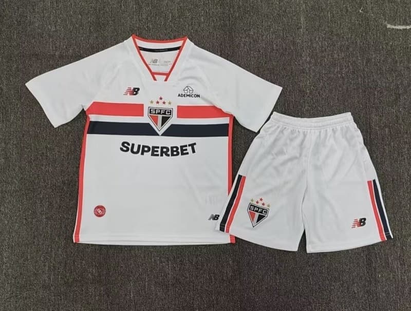 Sao Paulo 2026 Kids Home Soccer Jersey And Shorts