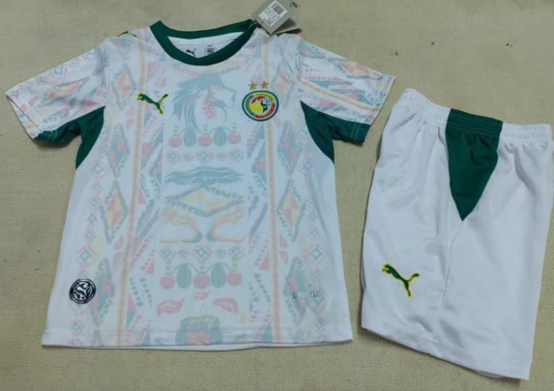 Senegal 2026 Kids World Cup Home Soccer Jersey And Shorts
