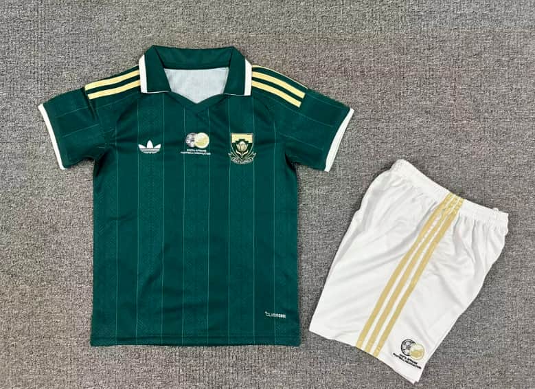 South Africa 2026 Kids Away Soccer Jersey And Shorts