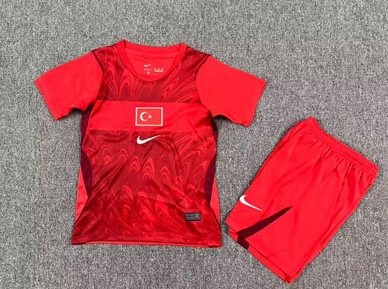 Turkey 2026 Kids Away Soccer Jersey And Shorts