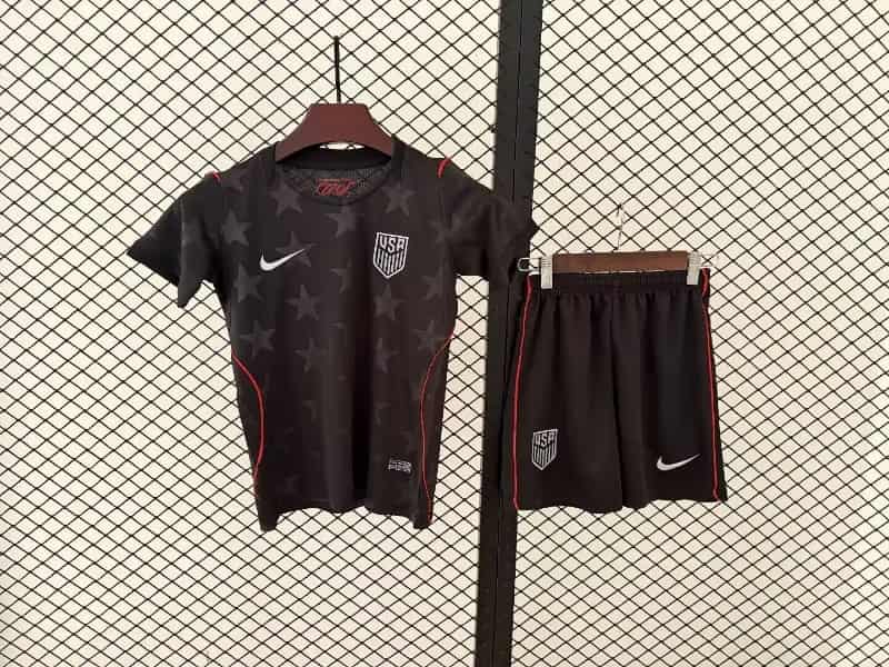 USA 2026 Kids Away Soccer Jersey And Shorts