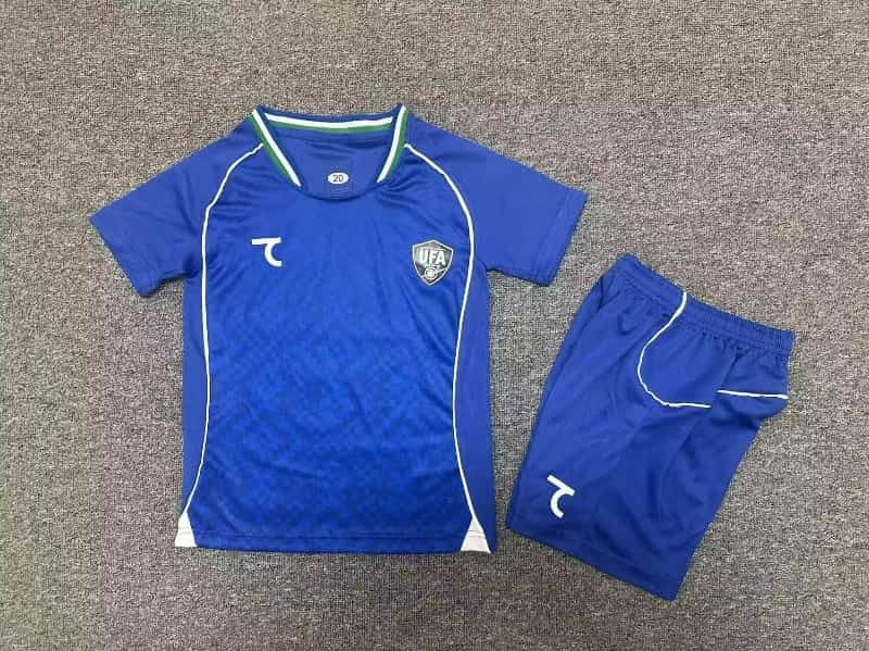 Uzbekistan 2026 Kids Home Soccer Jersey And Shorts Uzbekistan 2026 Kids Home Soccer Jersey And Shorts