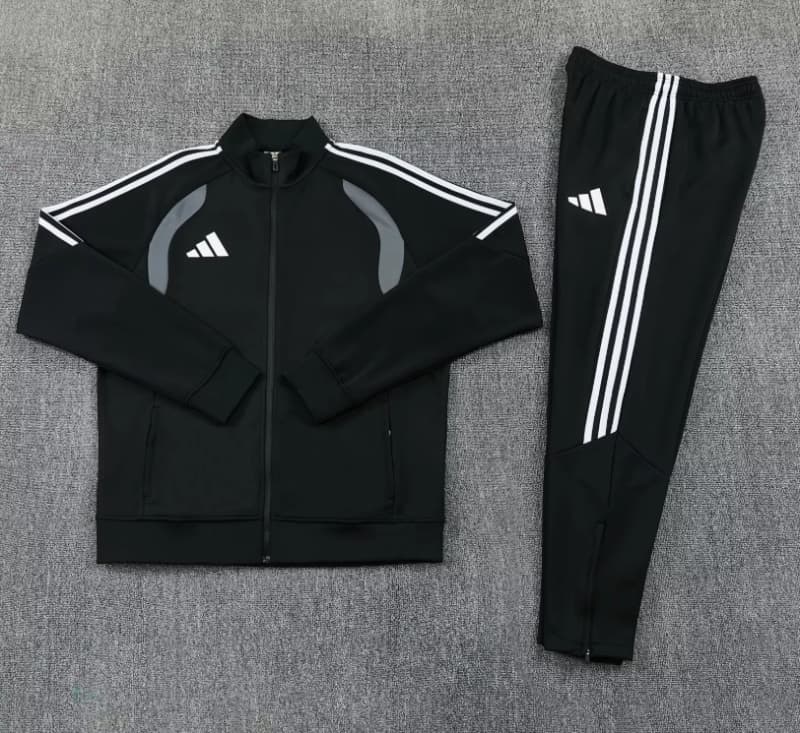 AAA(Thailand) Adidas 2026 Black Soccer Tracksuit 02