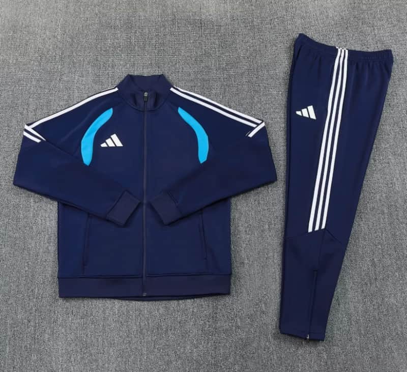 AAA(Thailand) Adidas 2026 Dark Blue Soccer Tracksuit 02