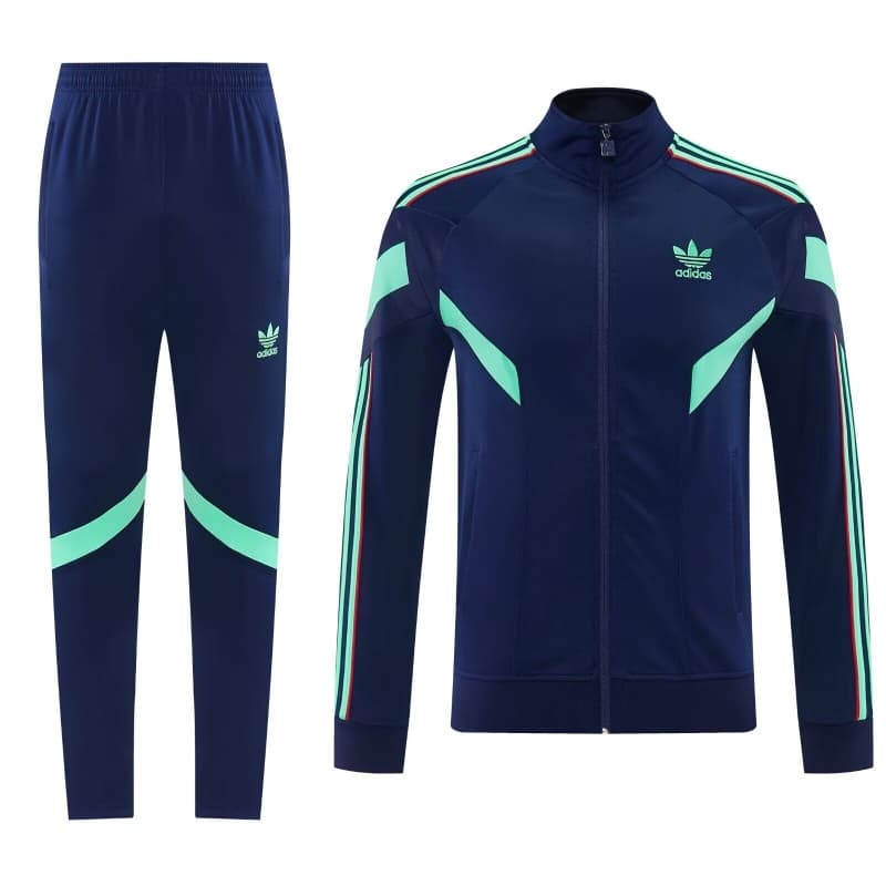 AAA(Thailand) Adidas 2026 Dark Blue Soccer Tracksuit 03