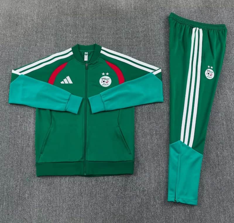 AAA(Thailand) Algeria 2026 Green Soccer Tracksuit 04