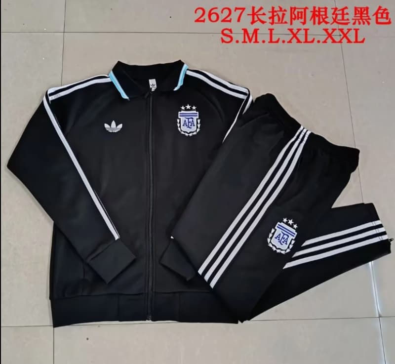 AAA(Thailand) Argentina 2026 Black Soccer Tracksuit