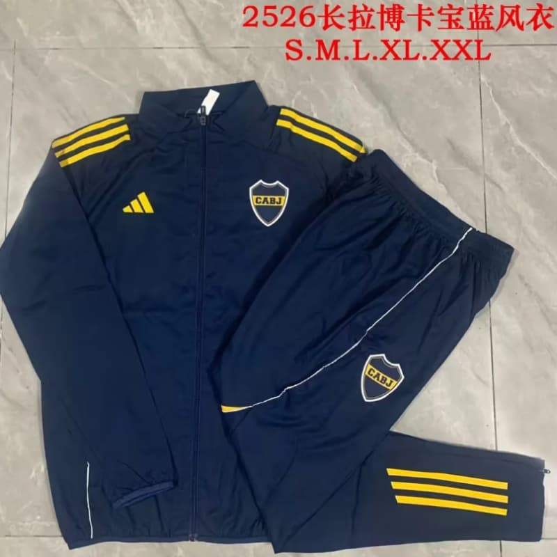 AAA(Thailand) Boca Juniors 2026 Dark Blue Soccer Tracksuit