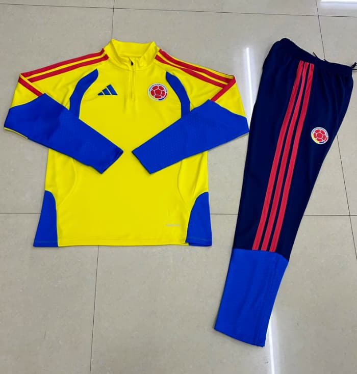 AAA(Thailand) Colombia 2026 Yellow Soccer Tracksuit