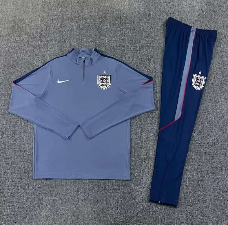 AAA(Thailand) England 2026 Grey Soccer Tracksuit