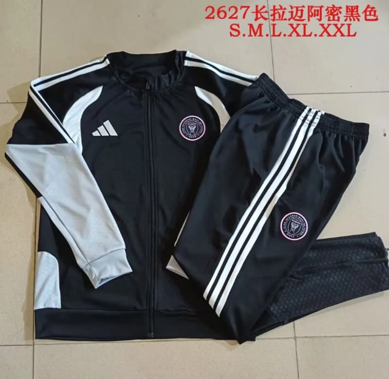 AAA(Thailand) Inter Miami 2026 Black Soccer Tracksuit