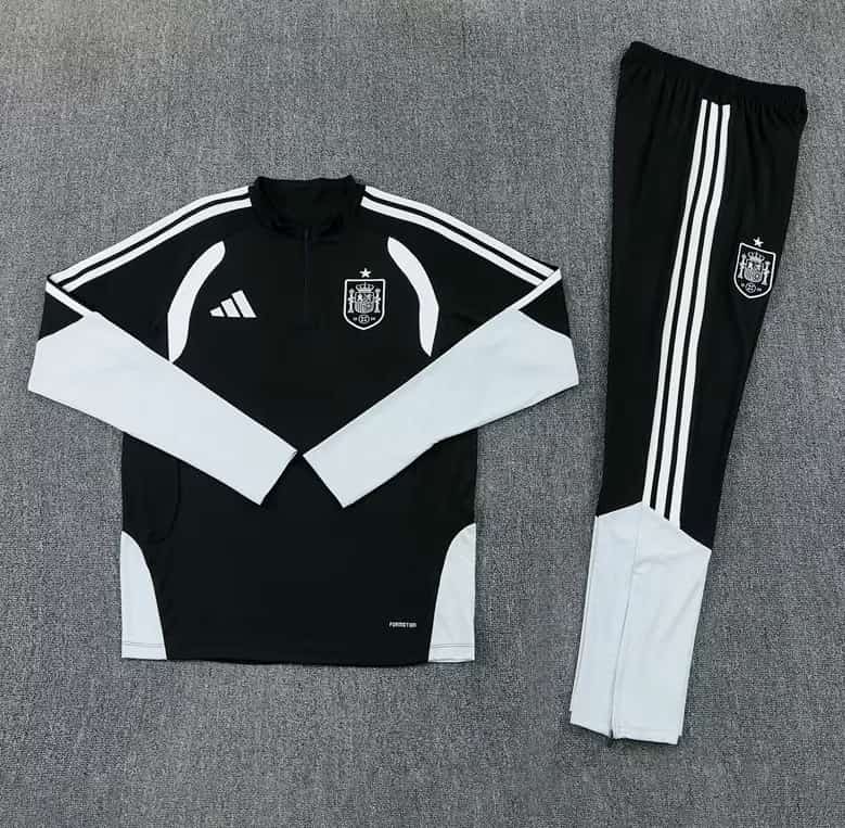 AAA(Thailand) Spain 2026 Black Soccer Tracksuit
