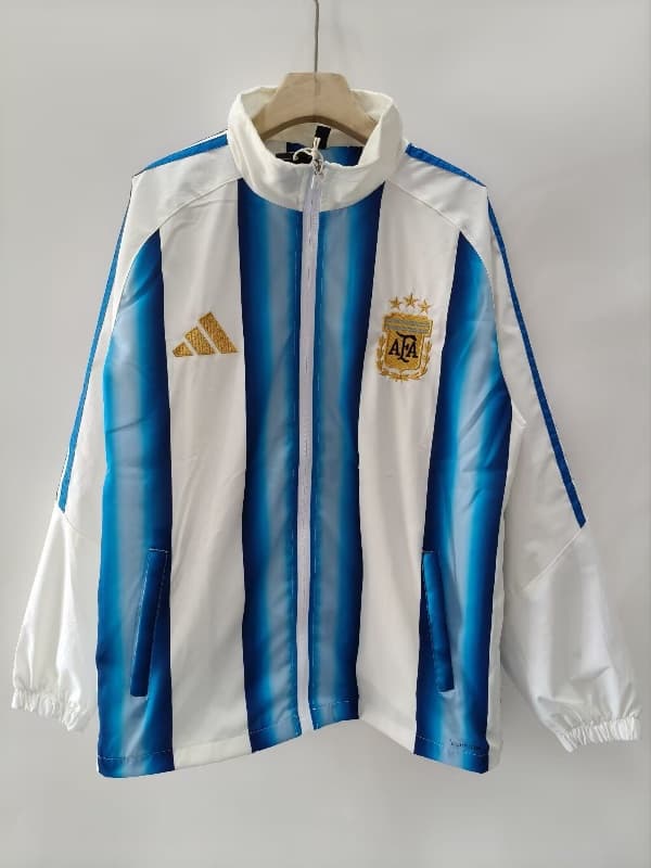 AAA(Thailand) Argentina 2026 Blue White Soccer Windbreaker
