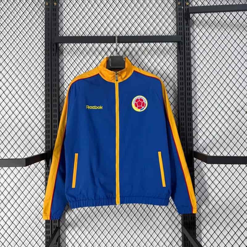 AAA(Thailand) Colombia 2026 Blue Soccer Windbreaker 02