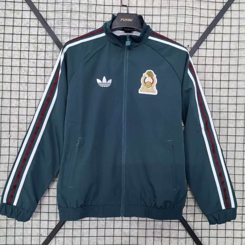 AAA(Thailand) Mexico 2026 Dark Green Soccer Windbreaker
