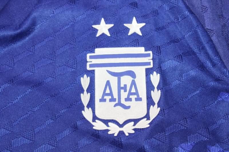 AAA(Thailand) Argentina 2022 World Cup Away Long Sleeve Soccer Jersey(Player)