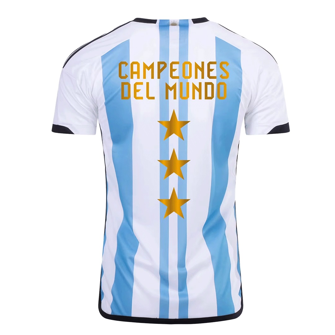 AAA(Thailand) Argentina 2022 World Cup Champion 3 Stars Soccer Jersey 02