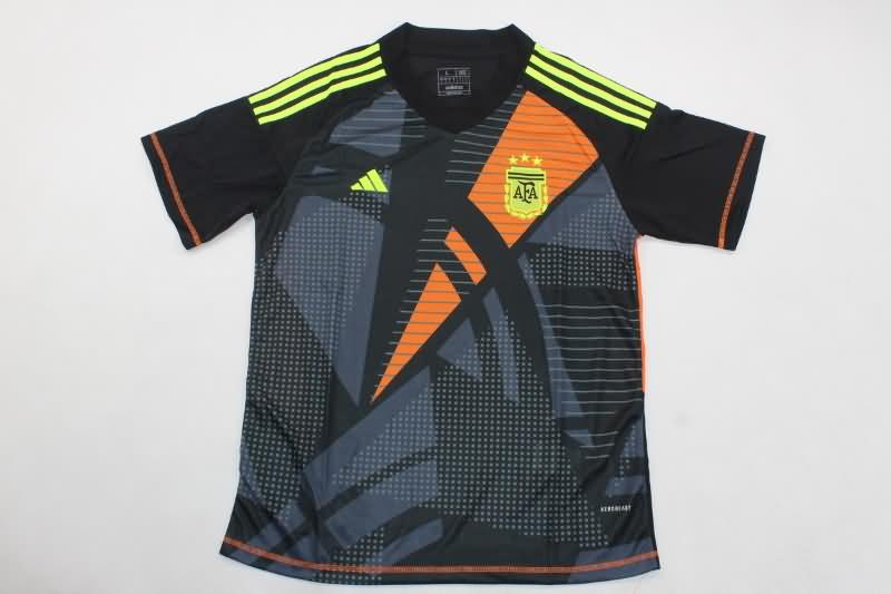 AAA(Thailand) Argentina 2024 Copa America Goalkeeper Black Soccer Jersey