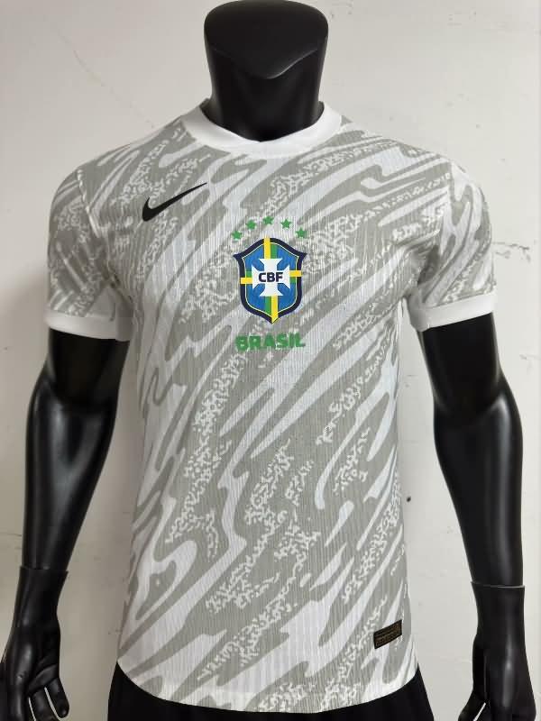 AAA(Thailand) Brazil 23/24 Goalkeeper Grey Soccer Jersey (Player)