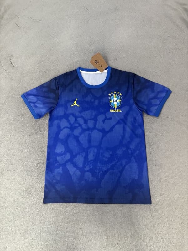 AAA(Thailand) Brazil 2026 Blue Soccer Jersey AAA(Thailand) Brazil 2026 Blue Soccer Jersey