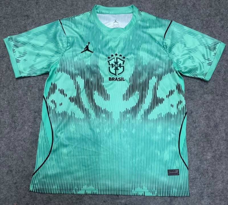 AAA(Thailand) Brazil 2026 Goalkeeper Green Soccer Jersey