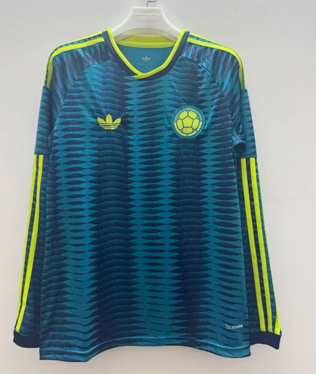 AAA(Thailand) Columbia 2026 World Cup Away Long Sleeve Soccer Jersey AAA(Thailand) Columbia 2026 World Cup Away Long Sleeve Soccer Jersey