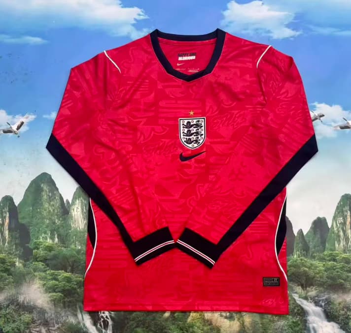 AAA(Thailand) England 2026 Away Long Sleeve Soccer Jersey