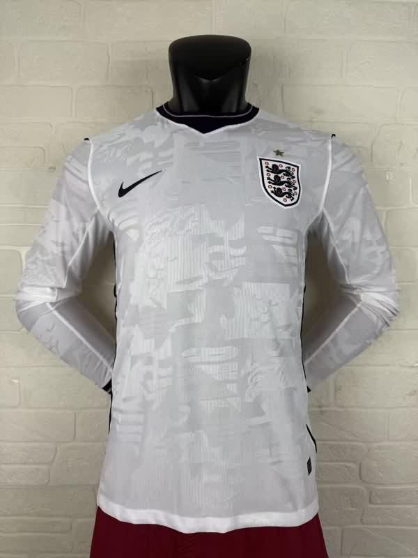 AAA(Thailand) England 2626 Home Long Sleeve Soccer Jersey (Player)