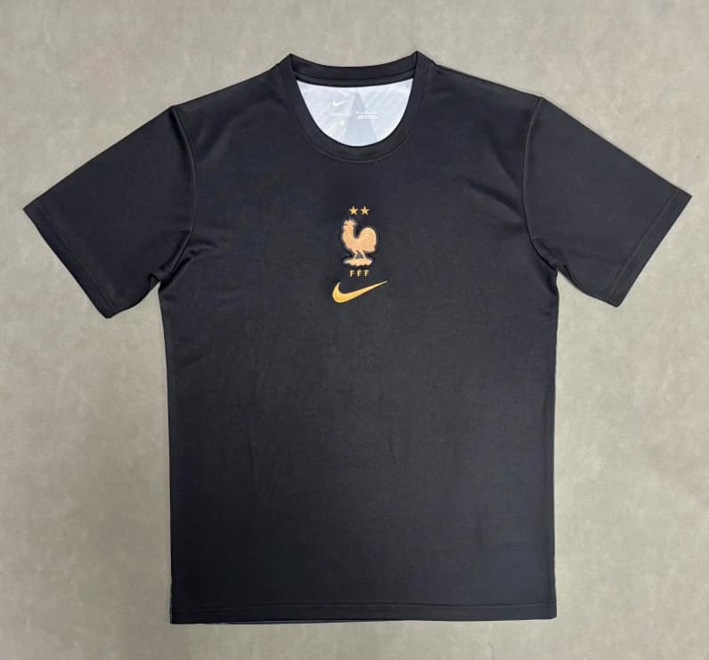 AAA(Thailand) France 2026 Goalkeeper Black Soccer Jersey