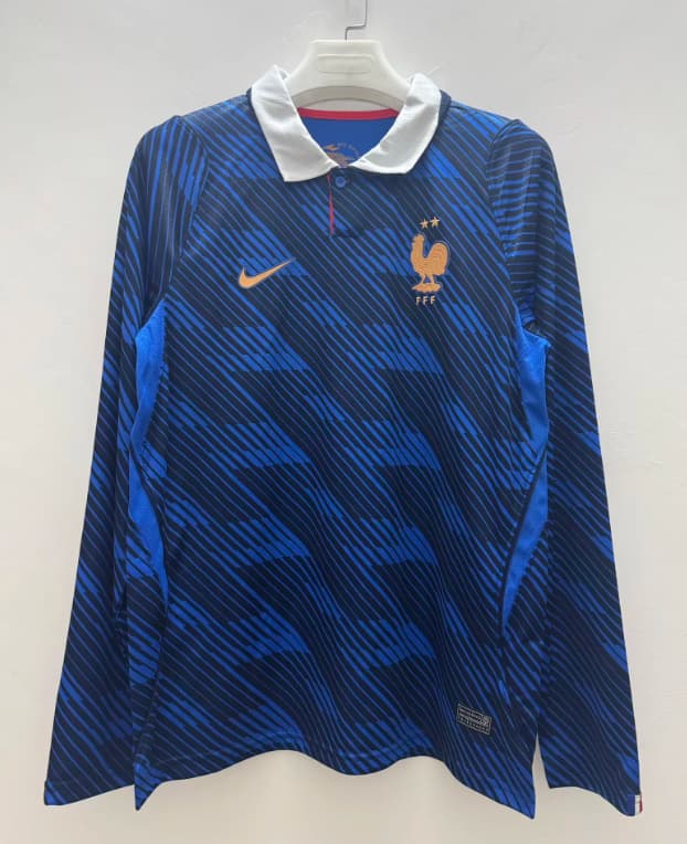 AAA(Thailand) France 2026 World Cup Home Long Sleeve Soccer Jersey AAA(Thailand) France 2026 World Cup Home Long Sleeve Soccer Jersey