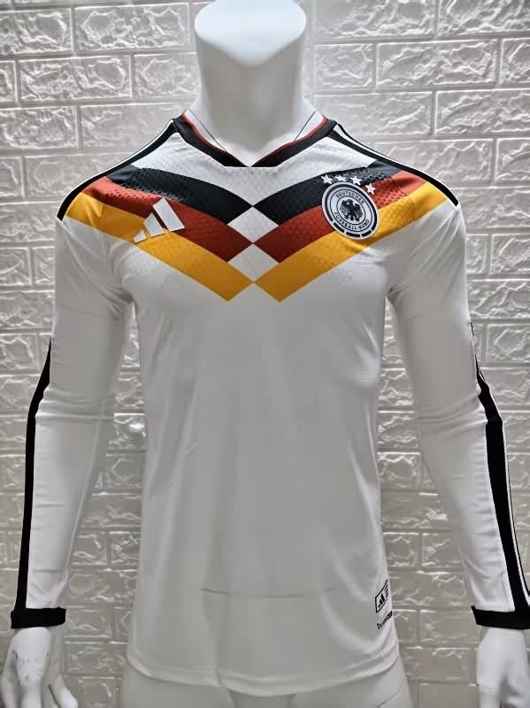 AAA(Thailand) Germany 2025 Home Long Sleeve Soccer Jersey (Player)