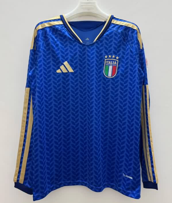 AAA(Thailand) Italy 2026 World Cup Home Long Sleeve Soccer Jersey