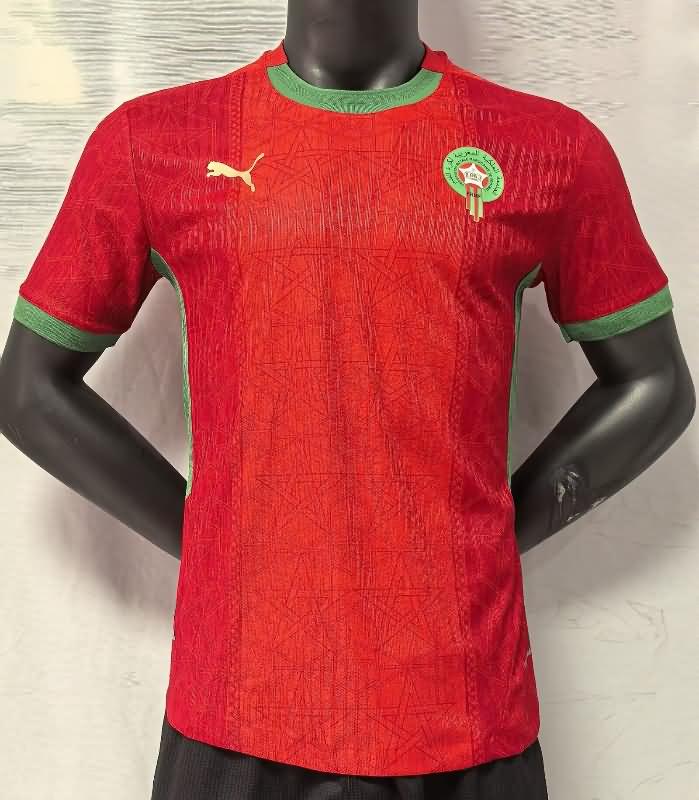 AAA(Thailand) Morocco 2025 Home Soccer Jersey (Player)